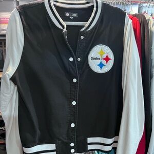 NFL Steelers Team Apparel Black Jacket